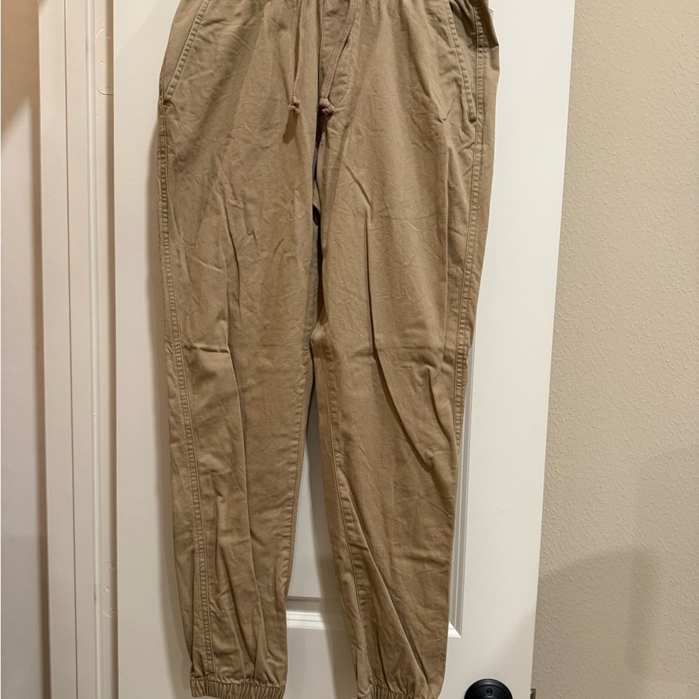 Men's Tan Jogger Pants